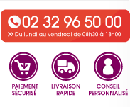 Pour toutes questions lies  une commande vous pouvez nous contacter par tlphone au 02 32 96 50 00